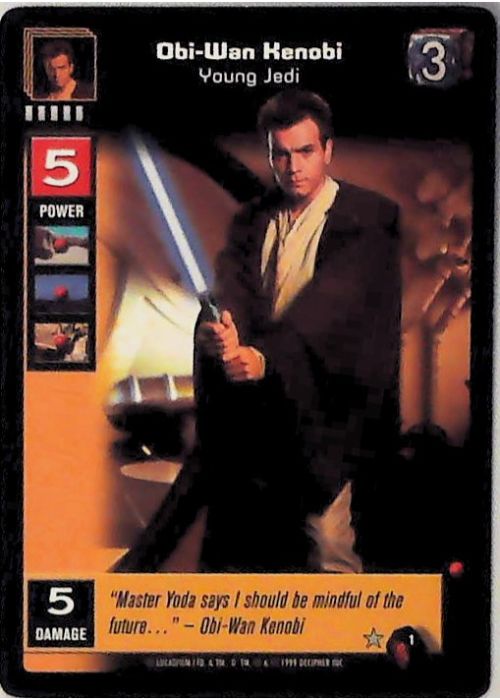 Young Jedi CCG | Obi-Wan Kenobi - Young Jedi (Menace of Darth Maul #1) | The Nerd Merchant