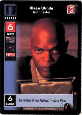 Young Jedi CCG | Mace Windu - Jedi Master (Menace of Darth Maul #7) | The Nerd Merchant