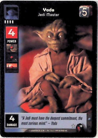Young Jedi CCG | Yoda - Jedi Master (Menace of Darth Maul #10) | The Nerd Merchant
