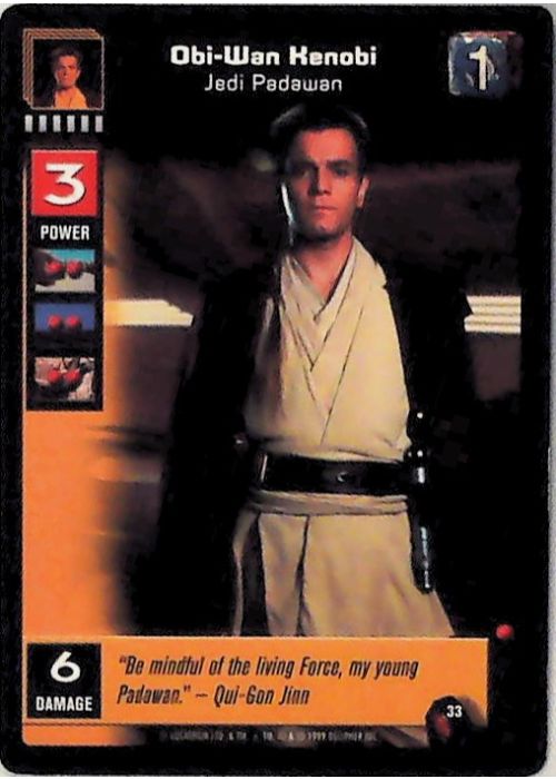 Young Jedi CCG | Obi-Wan Kenobi - Jedi Padawan (Menace of Darth Maul #33) | The Nerd Merchant