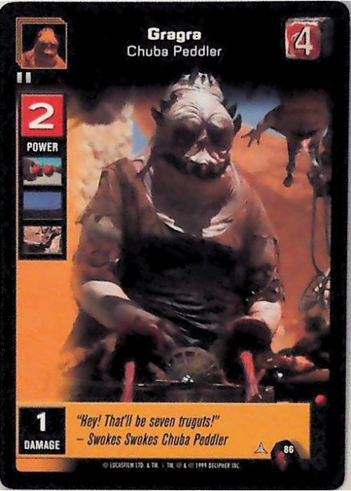 Young Jedi CCG | Gragra - Chuba Peddler (Menace of Darth Maul #86) | The Nerd Merchant