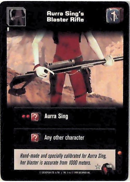 Young Jedi CCG | Aurra Sing's Blaster Rifle (Menace of Darth Maul #108) | The Nerd Merchant