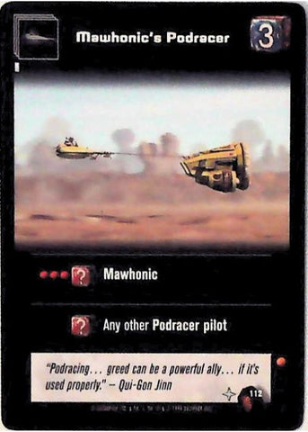 Young Jedi CCG | Mawhonic's Podracer (Menace of Darth Maul #112) | The Nerd Merchant