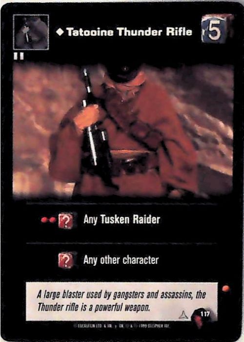 Young Jedi CCG | Tatooine Thunder Rifle (Menace of Darth Maul #117) | The Nerd Merchant