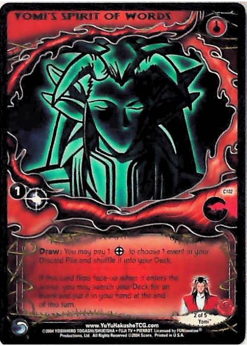 Yu Yu Hakusho TCG | Yomi's Spirit of Words - Betrayal #102 | The Nerd Merchant