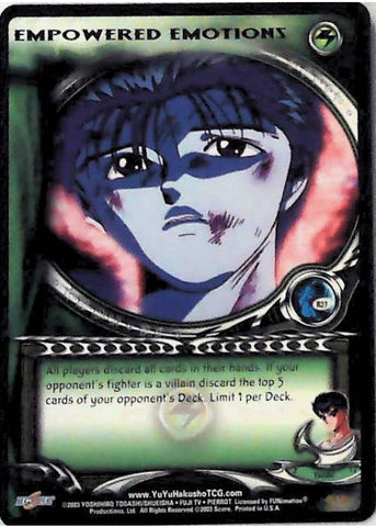 Yu Yu Hakusho TCG | Empowered Emotions (Foil) - Dark Tournament R27 | The Nerd Merchant