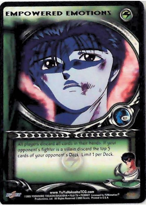 Yu Yu Hakusho TCG | Empowered Emotions - Dark Tournament R27 | The Nerd Merchant