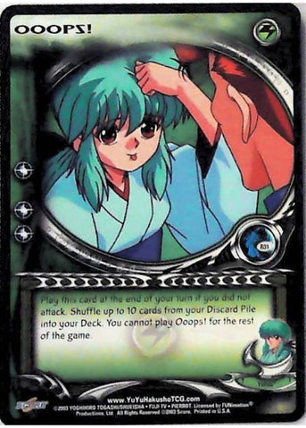 Yu Yu Hakusho TCG | Ooops! - Dark Tournament R31 | The Nerd Merchant
