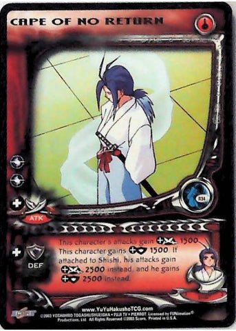 Yu Yu Hakusho TCG | Cape of No Return (Foil) - Dark Tournament R34 | The Nerd Merchant