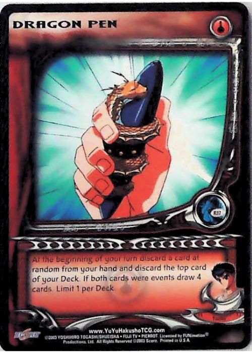 Yu Yu Hakusho TCG | Dragon Pen - Dark Tournament R37 | The Nerd Merchant
