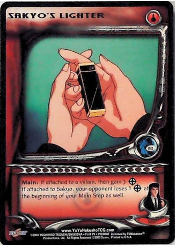 Yu Yu Hakusho TCG | Sakyo's Lighter - Dark Tournament R41 | The Nerd Merchant