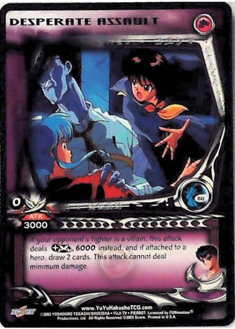 Yu Yu Hakusho TCG | Desperate Assault (Foil) - Dark Tournament R43 | The Nerd Merchant