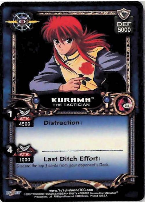 Yu Yu Hakusho TCG | Kurama, the Tactician - Dark Tournament C51 | The Nerd Merchant