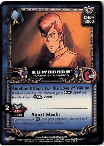 Yu Yu Hakusho TCG | Kuwabara, Yukina's Champion (Foil) - Dark Tournament C54 | The Nerd Merchant