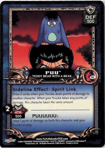 Yu Yu Hakusho TCG | Puu, Teddy Bear with a Beak - Dark Tournament C60 | The Nerd Merchant