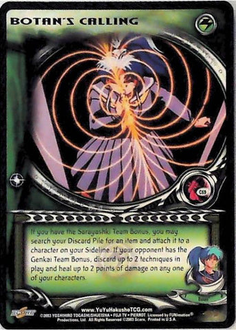 Yu Yu Hakusho TCG | Botan's Calling (Foil) - Dark Tournament C69 | The Nerd Merchant