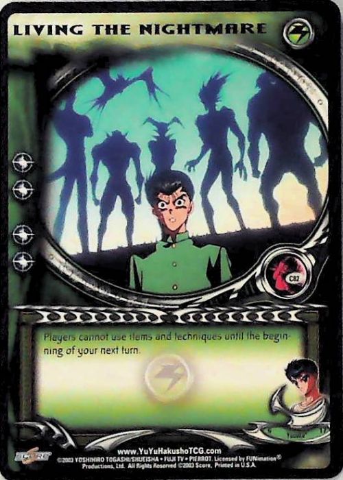 Yu Yu Hakusho TCG | Living the Nightmare (Foil) - Dark Tournament C82 | The Nerd Merchant