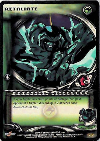 Yu Yu Hakusho TCG | Retaliate (Foil) - Dark Tournament C86 | The Nerd Merchant