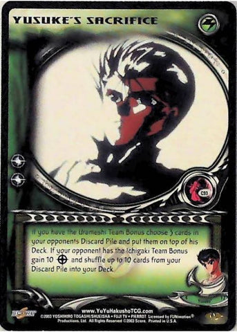 Yu Yu Hakusho TCG | Yusuke's Sacrifice - Dark Tournament C93 | The Nerd Merchant