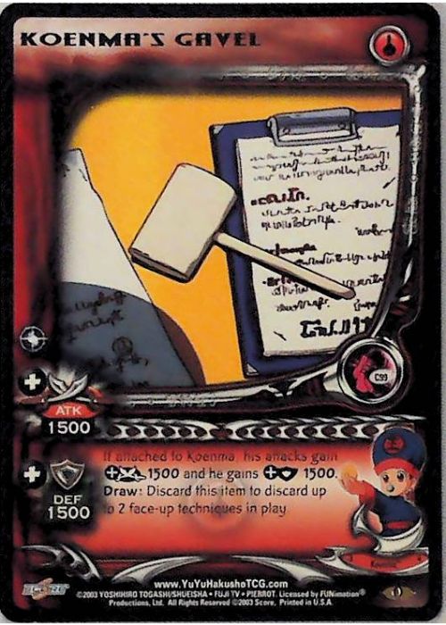 Yu Yu Hakusho TCG | Koenma's Gavel - Dark Tournament C99 | The Nerd Merchant