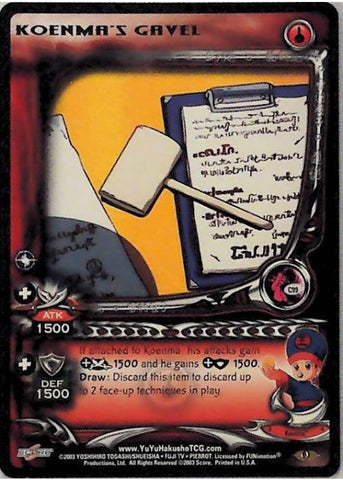 Yu Yu Hakusho TCG | Koenma's Gavel (Foil) - Dark Tournament C99 | The Nerd Merchant