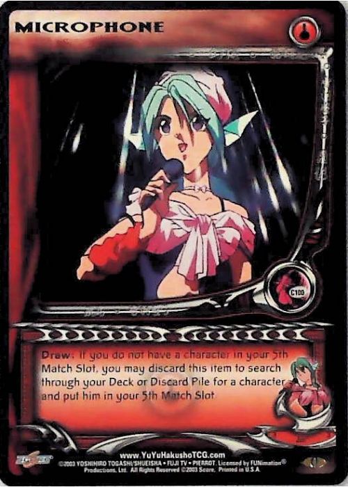 Yu Yu Hakusho TCG | Microphone (Foil) - Dark Tournament C100 | The Nerd Merchant