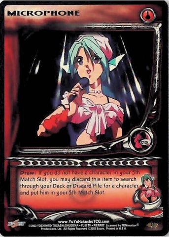 Yu Yu Hakusho TCG | Microphone (Foil) - Dark Tournament C100 | The Nerd Merchant