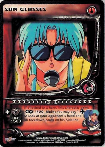 Yu Yu Hakusho TCG | Sun Glasses (Foil) - Dark Tournament C103 | The Nerd Merchant