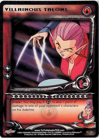 Yu Yu Hakusho TCG | Villainous Talons (Foil) - Dark Tournament C105 | The Nerd Merchant