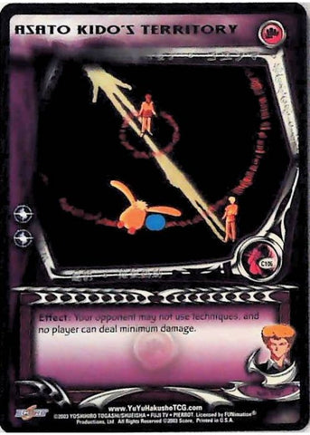 Yu Yu Hakusho TCG | Asato Kido's Territory (Foil) - Dark Tournament C106 | The Nerd Merchant