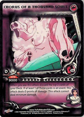 Yu Yu Hakusho TCG | Chorus of a Thousand Souls (Foil) - Dark Tournament C108 | The Nerd Merchant