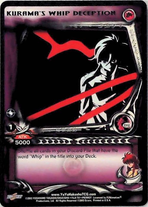Yu Yu Hakusho TCG | Kurama's Whip Deception (Foil) - Dark Tournament C112 | The Nerd Merchant