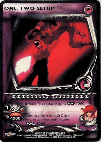 Yu Yu Hakusho TCG | One, Two Setup - Dark Tournament C115 | The Nerd Merchant