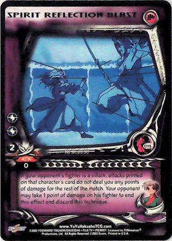 Yu Yu Hakusho TCG | Spirit Reflection Blast (Foil) - Dark Tournament C119 | The Nerd Merchant