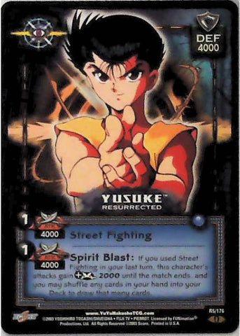 Yu Yu Hakusho TCG | Yusuke, Resurrected - Ghost Files R5 [1st Ed.] | The Nerd Merchant