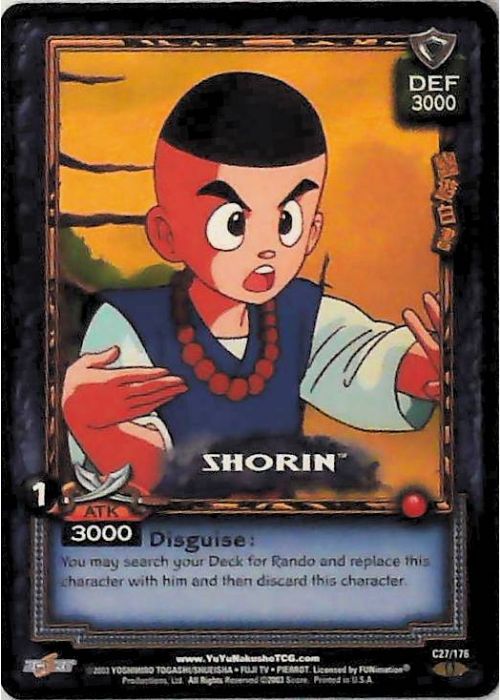 Yu Yu Hakusho TCG | Shorin - Ghost Files C27 [1st Ed.] | The Nerd Merchant