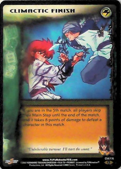 Yu Yu Hakusho TCG | Climactic Finish - Ghost Files C54 [1st Ed.] | The Nerd Merchant