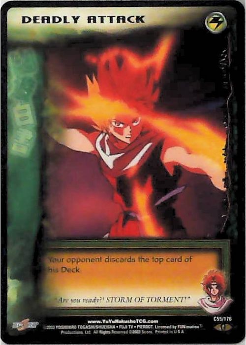 Yu Yu Hakusho TCG | Deadly Attack - Ghost Files C55 [1st Ed.] | The Nerd Merchant