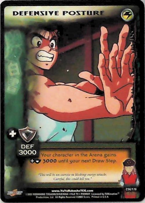 Yu Yu Hakusho TCG | Defensive Posture - Ghost Files C56 [1st Ed.] | The Nerd Merchant