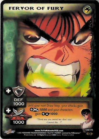 Yu Yu Hakusho TCG | Fervor of Fury - Ghost Files C59 [1st Ed.] | The Nerd Merchant