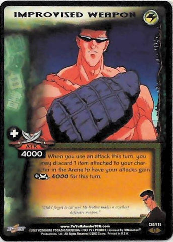 Yu Yu Hakusho TCG | Improvised Weapon - Ghost Files C65 [1st Ed.] | The Nerd Merchant