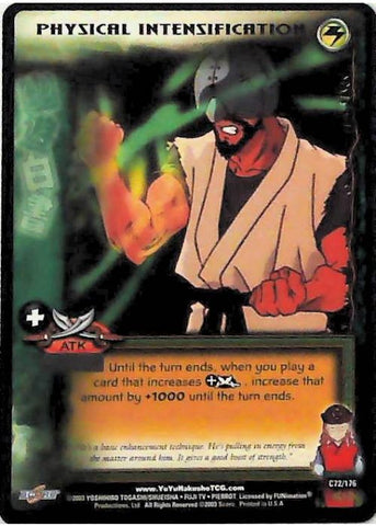 Yu Yu Hakusho TCG | Physical Intensification - Ghost Files C72 [1st Ed.] | The Nerd Merchant