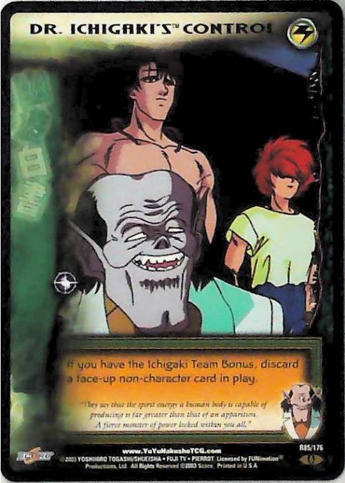 Yu Yu Hakusho TCG | Dr. Ichigaki's Control - Ghost Files R85 [1st Ed.] | The Nerd Merchant
