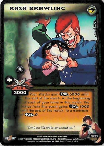 Yu Yu Hakusho TCG | Rash Brawling - Ghost Files R90 [1st Ed.] | The Nerd Merchant