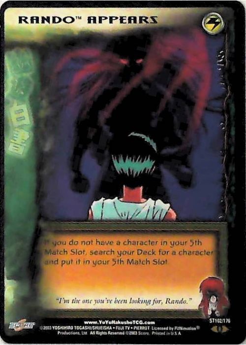 Yu Yu Hakusho TCG | Rando Appears - Ghost Files ST102 [1st Ed.] | The Nerd Merchant