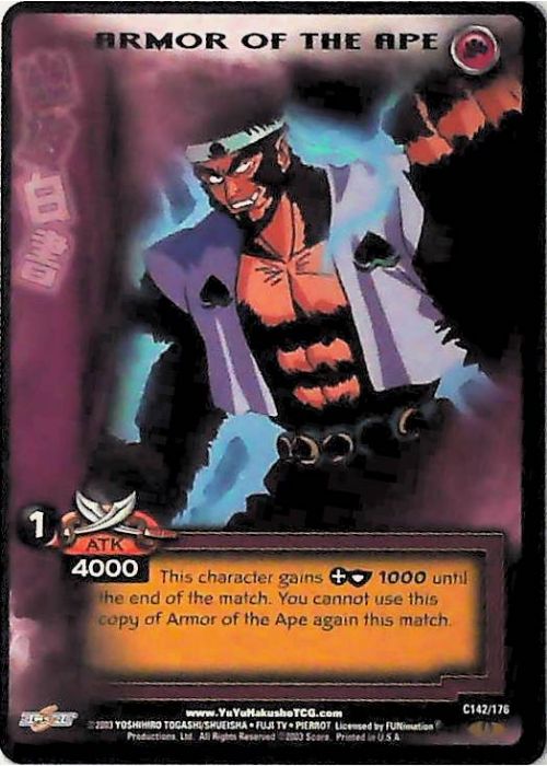 Yu Yu Hakusho TCG | Armor of the Ape - Ghost Files C142 [1st Ed.] | The Nerd Merchant