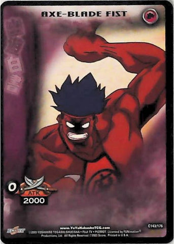 Yu Yu Hakusho TCG | Axe-Blade Fist - Ghost Files C143 [1st Ed.] | The Nerd Merchant