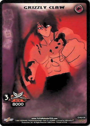Yu Yu Hakusho TCG | Grizzly Claw - Ghost Files C145 [1st Ed.] | The Nerd Merchant