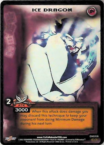 Yu Yu Hakusho TCG | Ice Dragon - Ghost Files C147 [1st Ed.] | The Nerd Merchant