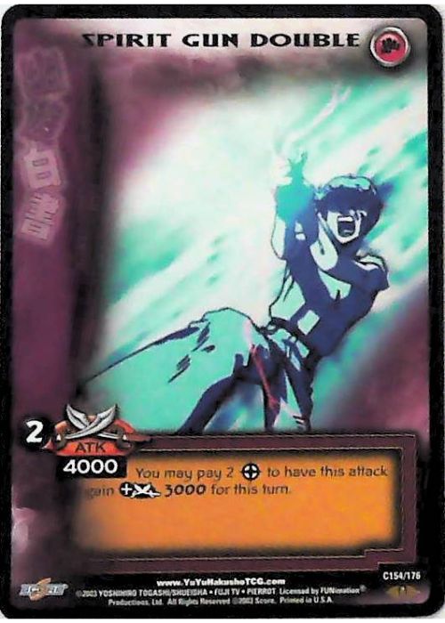 Yu Yu Hakusho TCG | Spirit Gun Double - Ghost Files C154 [1st Ed.] | The Nerd Merchant